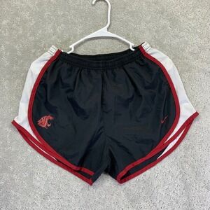 Nike WSU Cougars Shorts Womens Medium Black Red White Running Athletic Dri-Fit